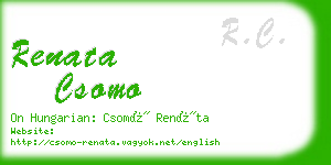 renata csomo business card